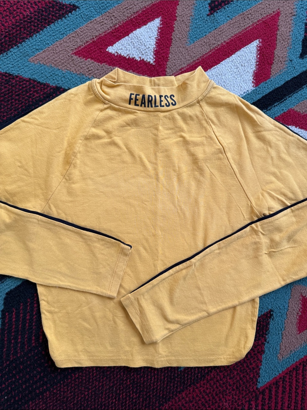 Fearless Men's Mustard Mock Neck Sweater